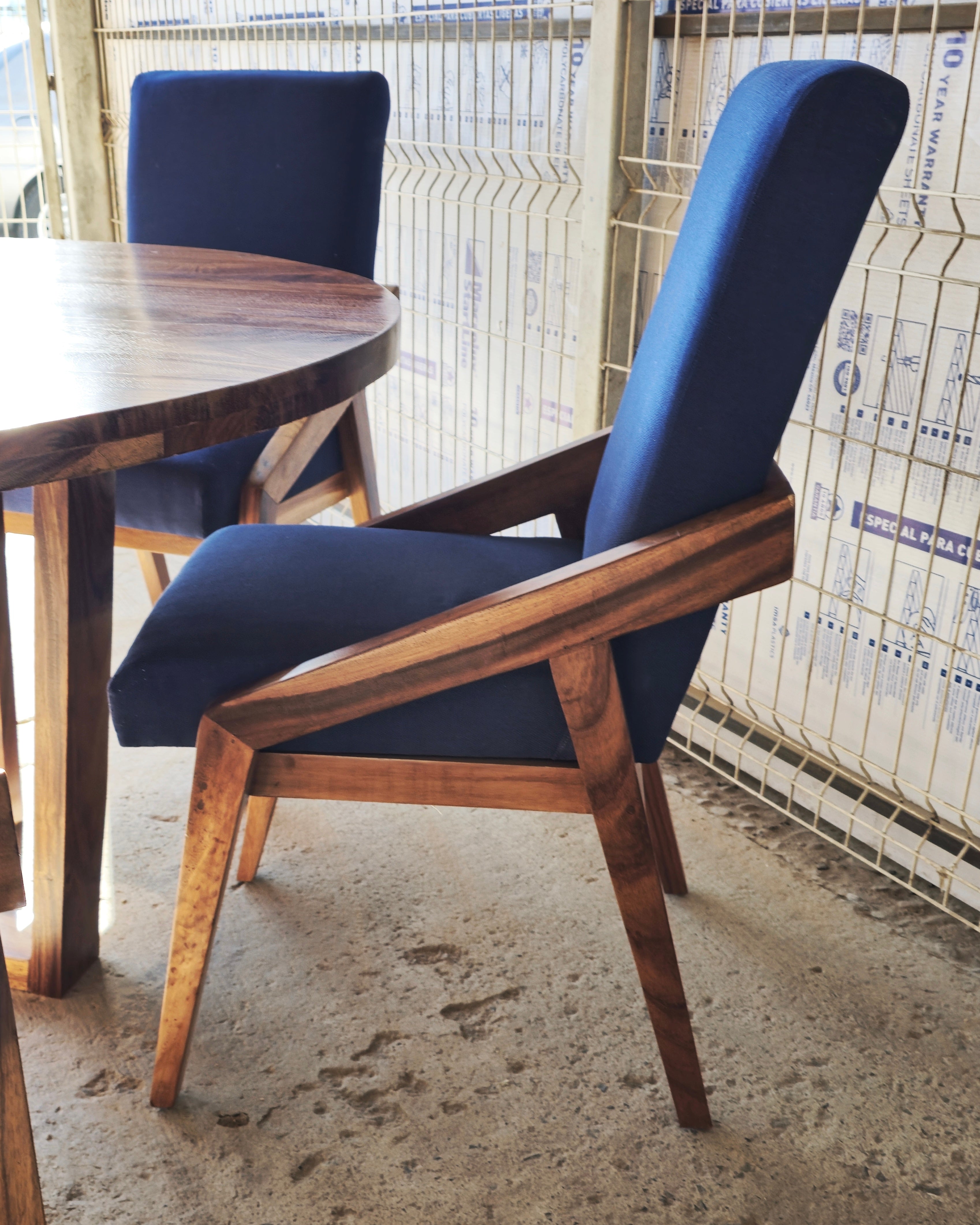 Tlako - Silla para comedor Azul Marino