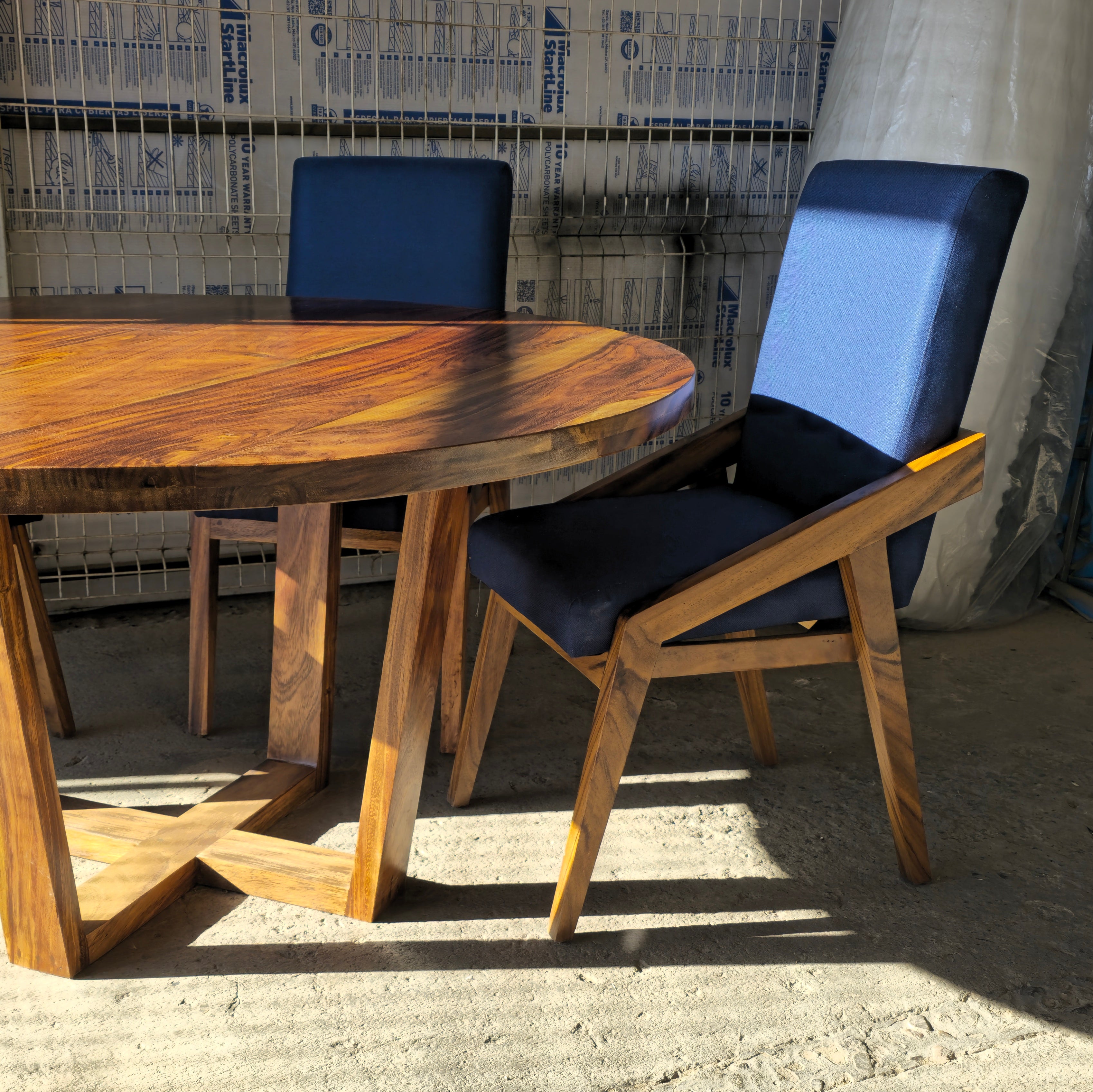 Tlako - Silla para comedor Azul Marino