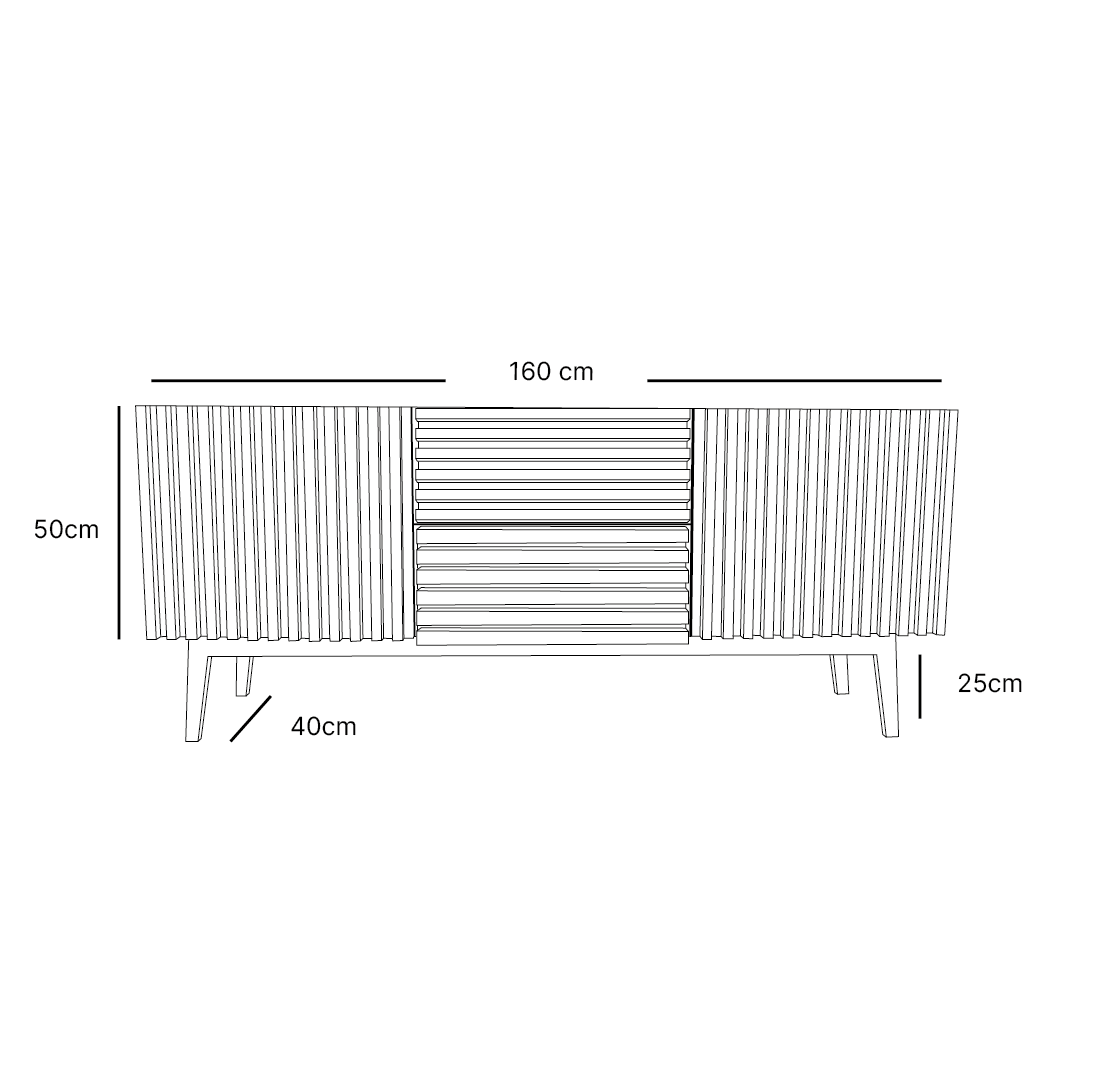 Ketsak - Bufetera de Parota Sólida