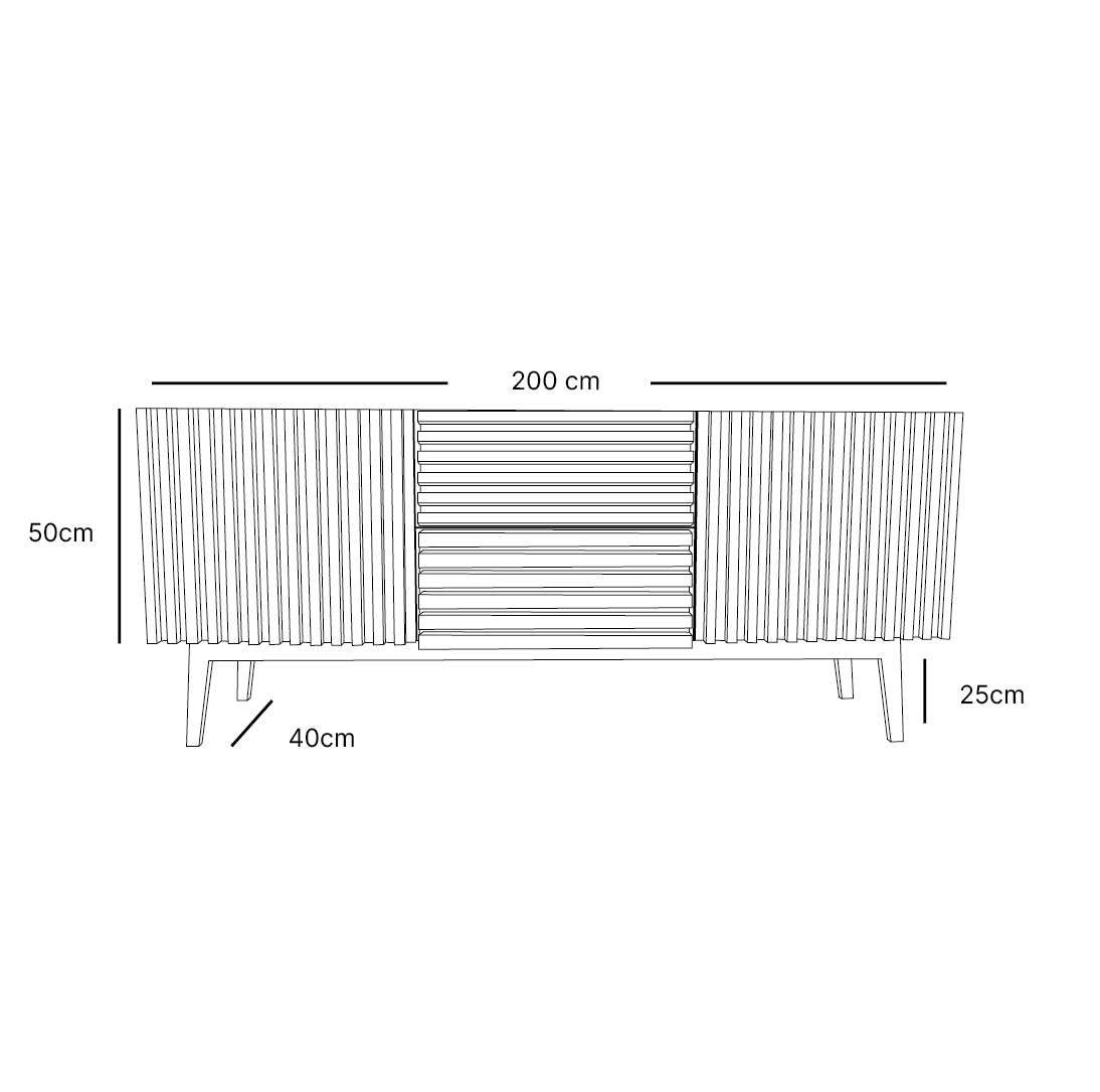 Ketsak - Bufetera de Parota Sólida